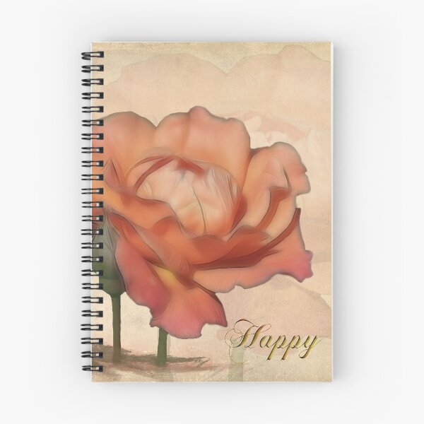 Item preview, Peach Rose Birthday Card designed and sold by Teresa Zieba.