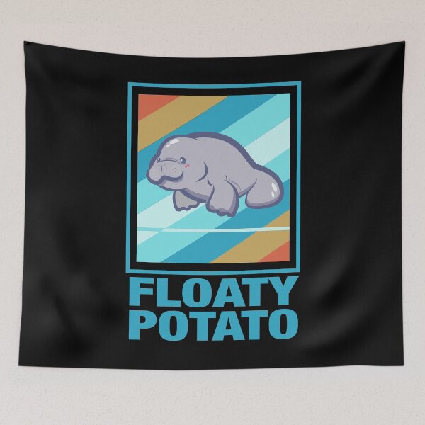 Item preview, Vintage Manatee Save the Floaty Potatoes designed and sold by Whynot123.