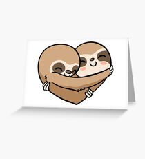 Sloth Heart Greeting Card
