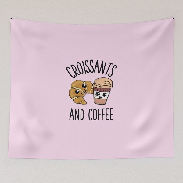 Item preview, Crossaints and coffee  designed and sold by gigglycute.
