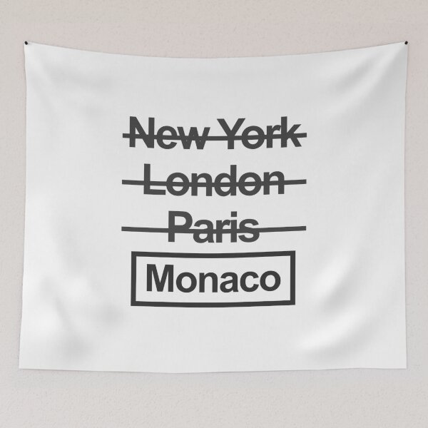 Item preview, Monaco Monte Carlo City Text design designed and sold by GetItGiftIt.