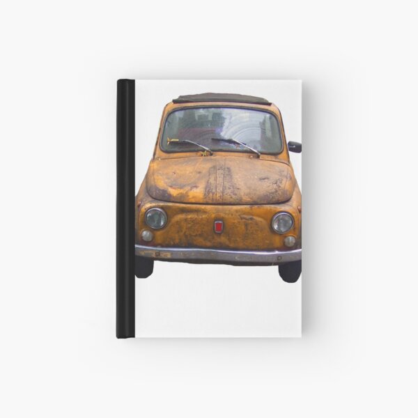 Rusty Fiat 500 Hardcover Journal