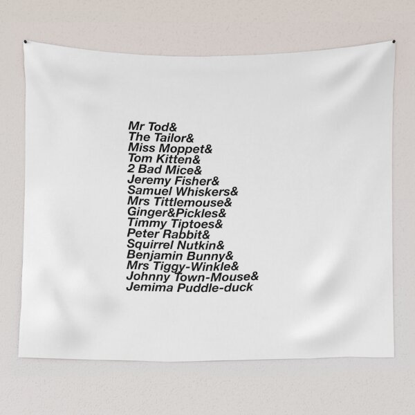 Item preview, Beatrix Potter Character Squad List designed and sold by azule1.