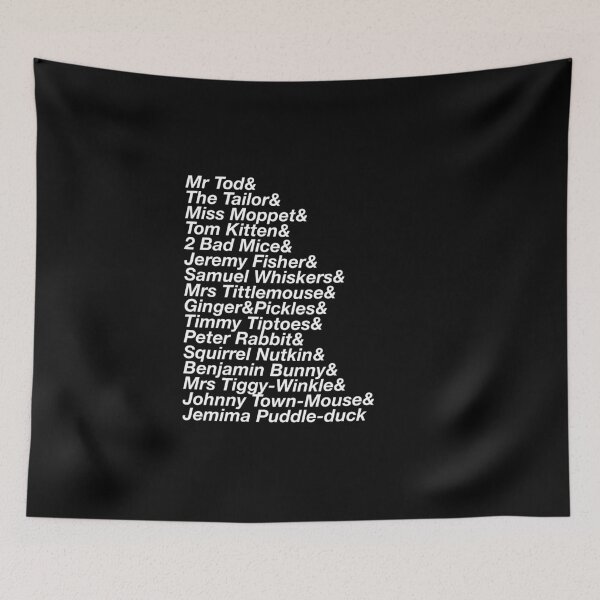 Item preview, Beatrix Potter Character Squad List designed and sold by azule1.