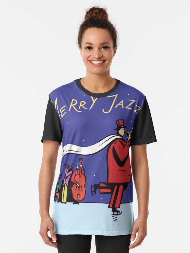 Alternate view of A Merry Jazzmas Graphic T-Shirt