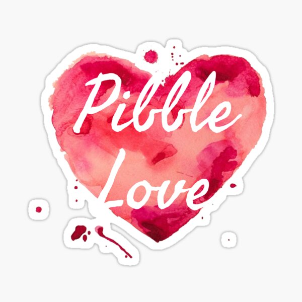 Item preview, Pibble Love designed and sold by RescuedandReady.