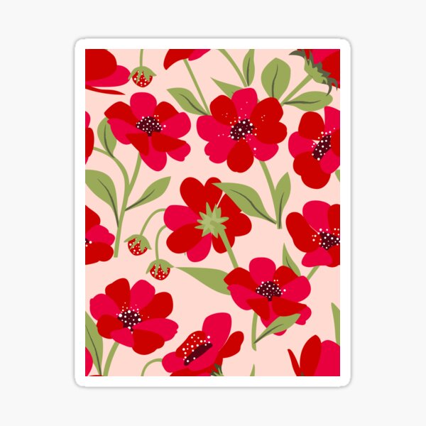 LX Pink and Red Roses Sticker