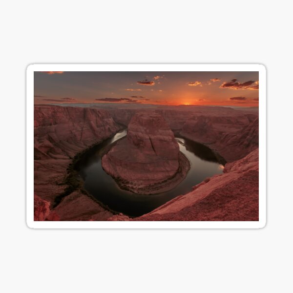 Sunset at Horseshoe Bend Sticker