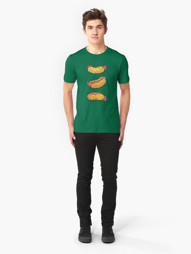 Alternate view of 'Corn Dogs Slim Fit T-Shirt