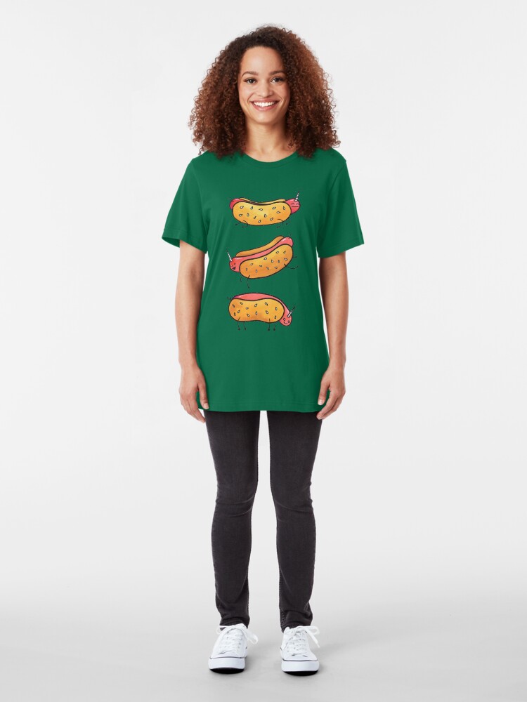 Alternate view of 'Corn Dogs Slim Fit T-Shirt