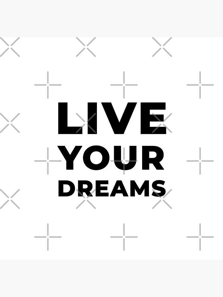 Thumbnail 3 of 3, Sticker, Live Your Dreams (Inverted) designed and sold by inspire-gifts.