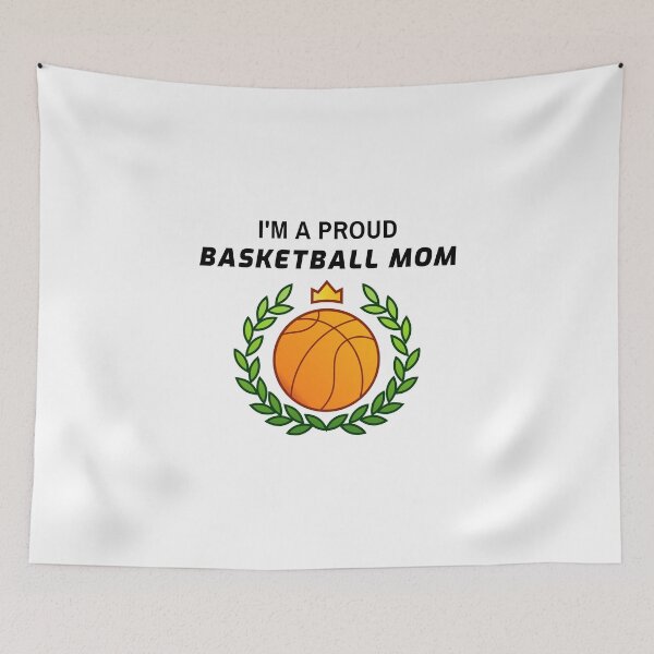 Item preview, I'm a proud basketball mom designed and sold by evlar.
