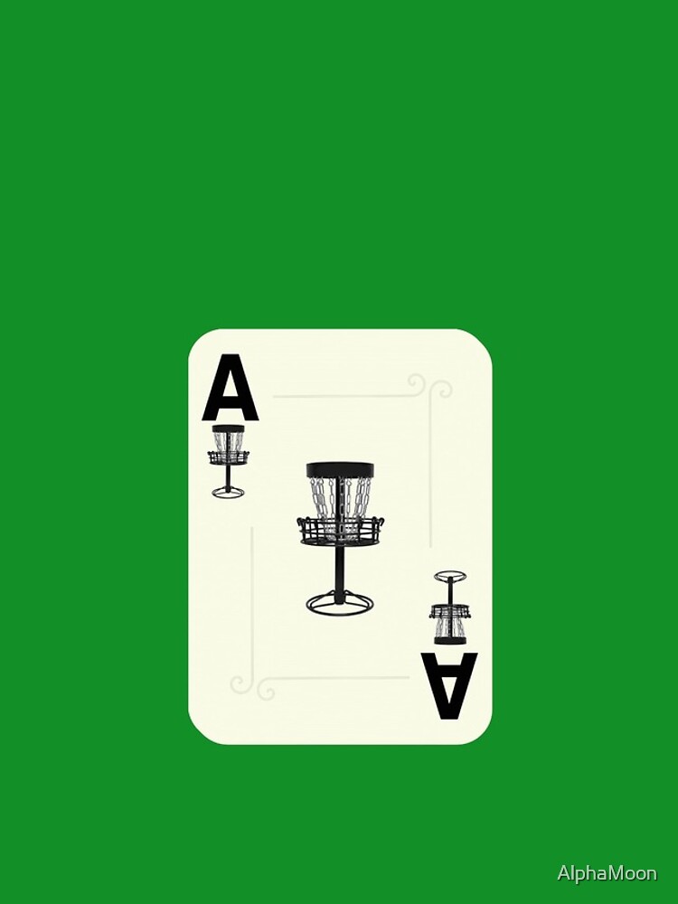 Disc Golf Ace Basket Poker Card by AlphaMoon