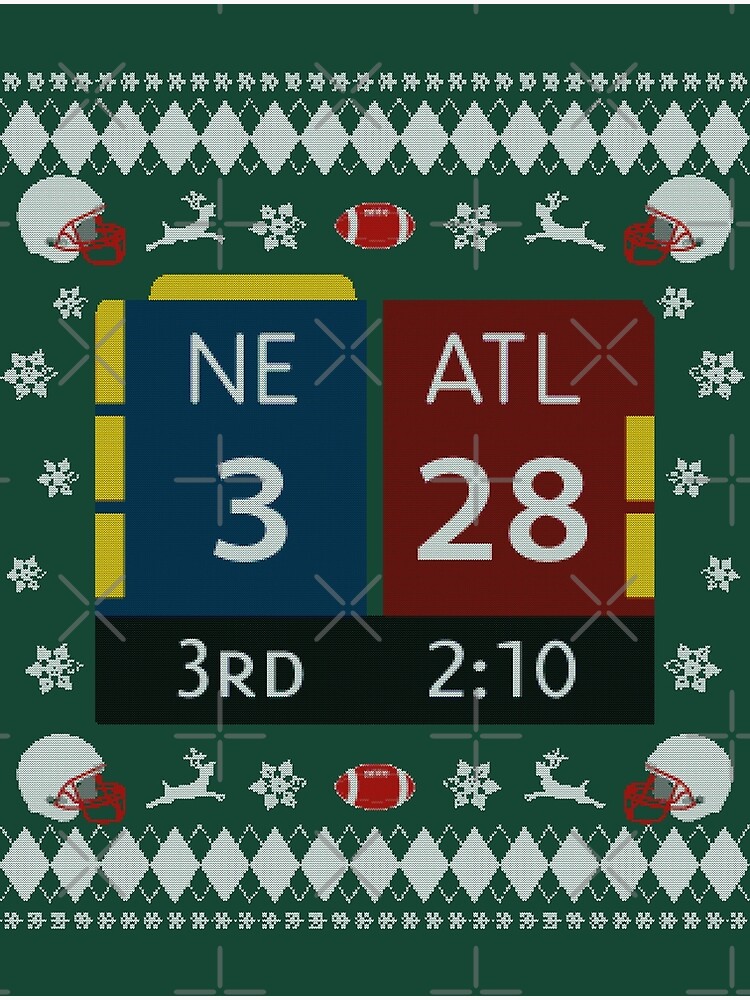 28-3 Historic Comeback Shirt, New England Patriots Christmas Ugly Sweater,  Tom Brady TB12 Shirt, Mug, Phone Case, Pillow & Greeting card!' Greeting  Card for Sale by GoatGear