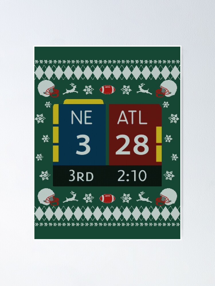 28-3 Historic Comeback Shirt, New England Patriots Christmas Ugly Sweater,  Tom Brady TB12 Shirt, Mug, Phone Case, Pillow & Greeting card! Scarf for  Sale by GoatGear