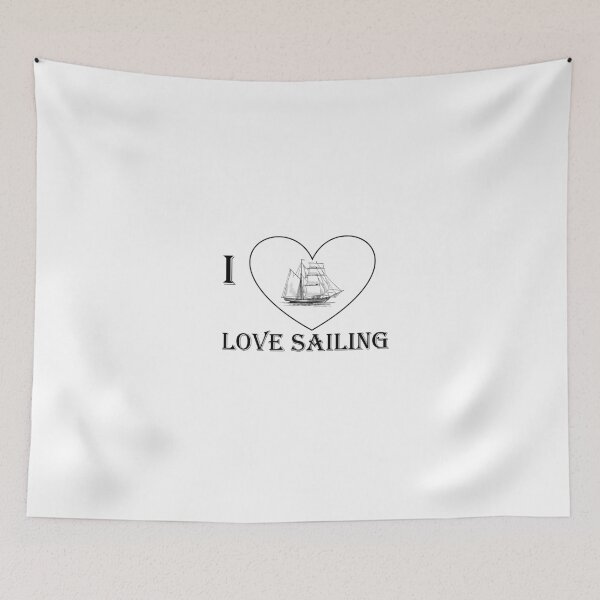 Item preview, I love Sailing - Sailor - Sailing boat - Skipper designed and sold by AndiHK.