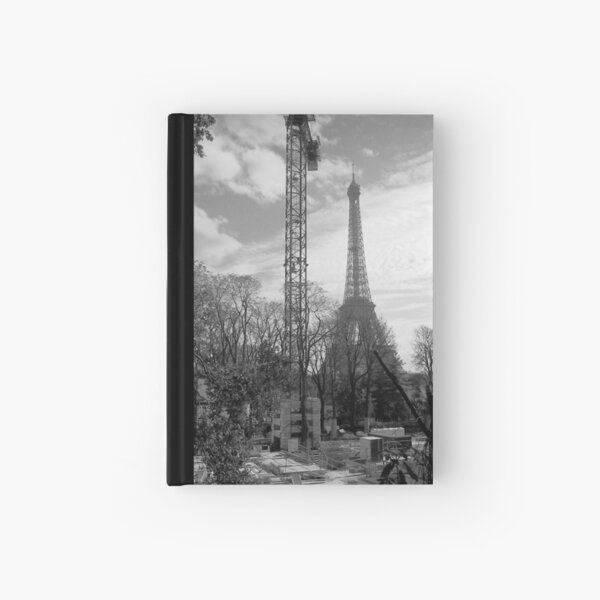 Eiffel from right bank Hardcover Journal
