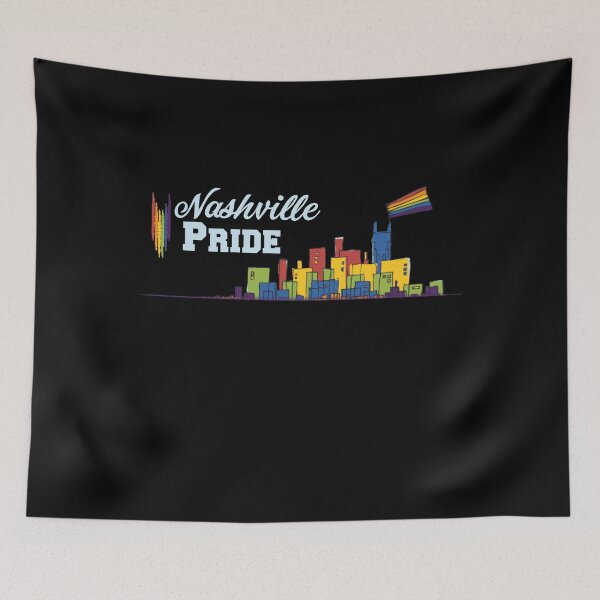 Item preview, Nashville Gay Pride Shirt - Nashville LGBT Rainbow Flag Shirt - Nashville Tennessee Gay Pride  designed and sold by Galvanized.