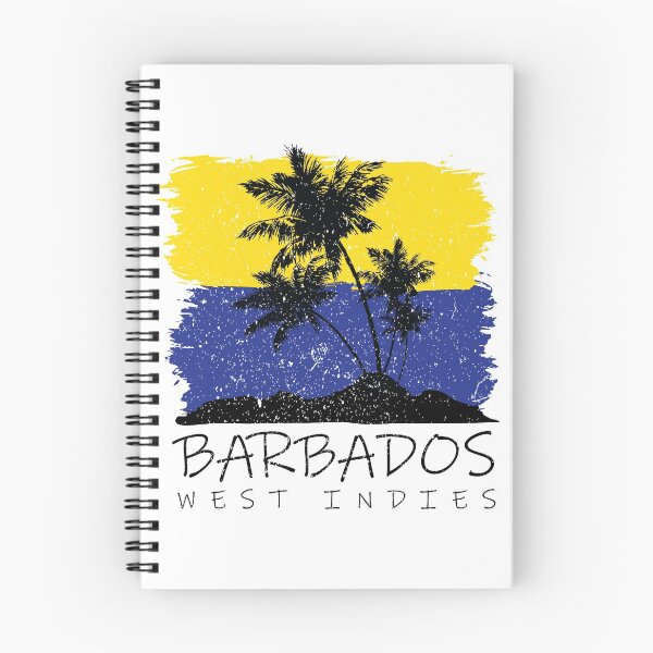 Item preview, Barbados colores nacionales en el fondo de la silueta de la palma designed and sold by IdentiTee Studios.