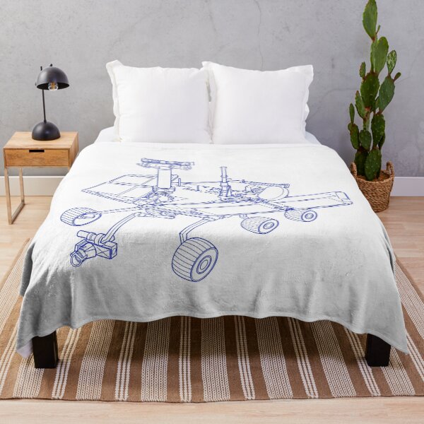 Item preview, Opportunity & Spirit Mars Rover Line Drawing designed and sold by BERGULATOR.