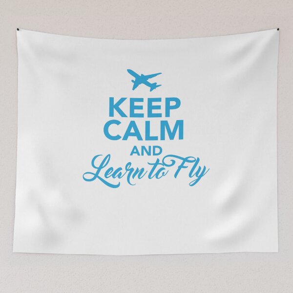 Item preview, Keep Calm and Learn to Fly designed and sold by Amber Aviation Lover.