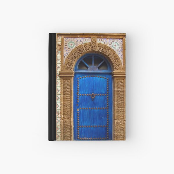 blue oriental door Hardcover Journal