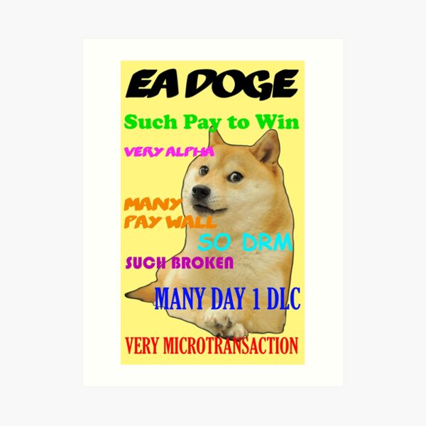Doge Gaming Wall Art Redbubble - obey doge roblox