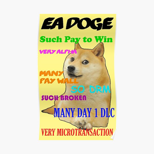 Doge Gaming Wall Art Redbubble - omg mlg doge roblox