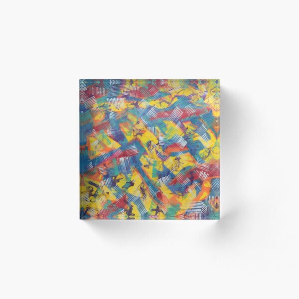 Dazzle Camo A Acrylic Block