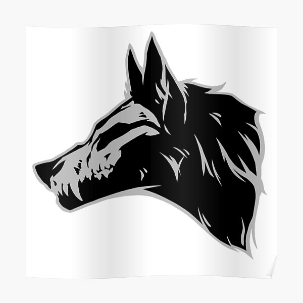 “Wolf Skull” Poster by tatiilange | Redbubble