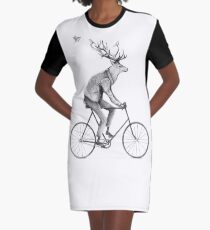 Even a Gentleman rides Graphic T-Shirt Dress