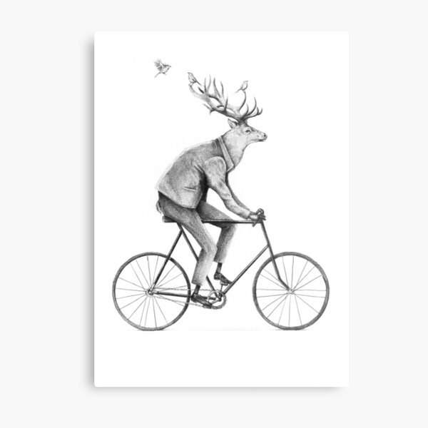 Even a Gentleman rides Metal Print