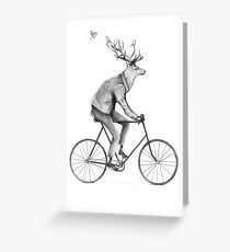 Tarjeta de felicitación Incluso un caballero monta