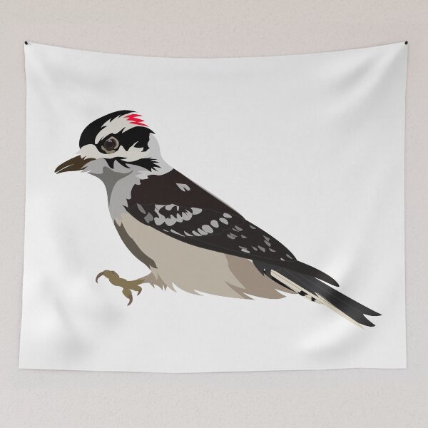 Item preview, Downy Woodpecker Illustration designed and sold by AVMmaker.