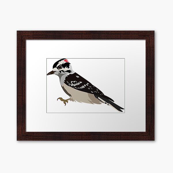 Item preview, Downy Woodpecker Illustration designed and sold by AVMmaker.