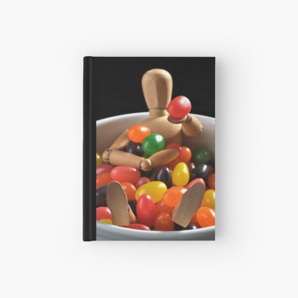 Woodman in a jelly bean bowl Hardcover Journal