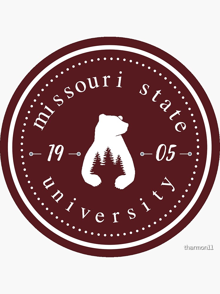 "Missouri State University Circle" Sticker for Sale by tharmon11