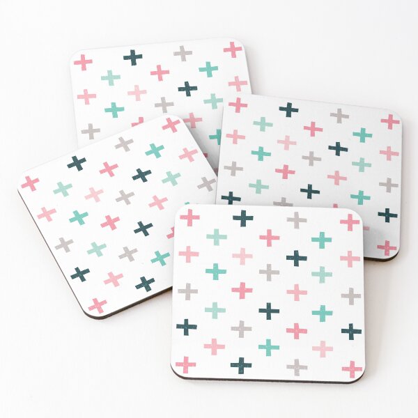 Item preview, Swiss Crosses - Blush and Mint designed and sold by Daisy Beatrice.