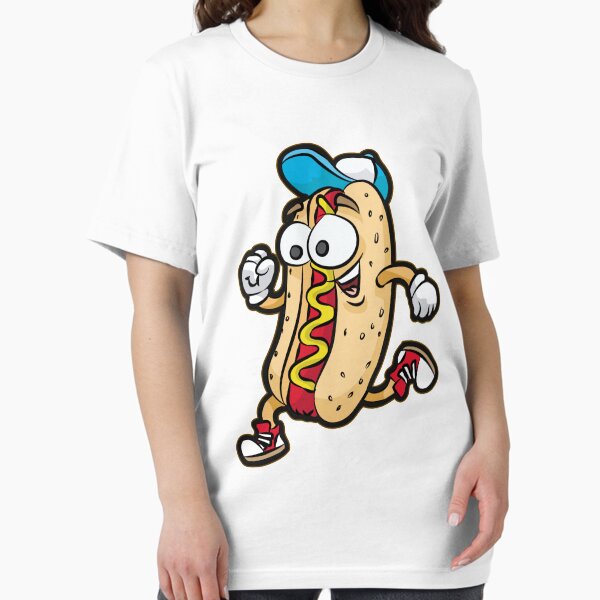 Artikel-Vorschau von rennendes Hot Dog Brötchen Fast Food Wortspiel, designt und verkauft von Moonpie90.