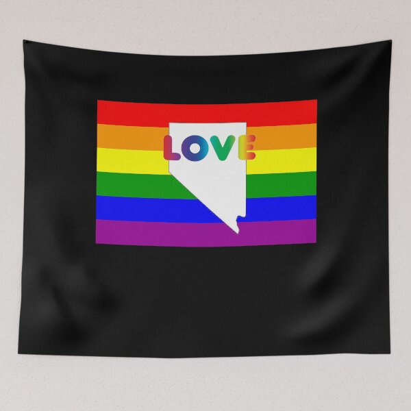 Item preview, Nevada Gay Pride Shirt - Nevada LGBT Rainbow Flag Shirt - Nevada Gay Pride - Las Vegas Gay Pride - Reno Gay Pride designed and sold by Galvanized.