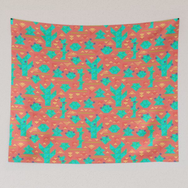 Item preview, Modern desert cactus and flowers designed and sold by EverHigh.