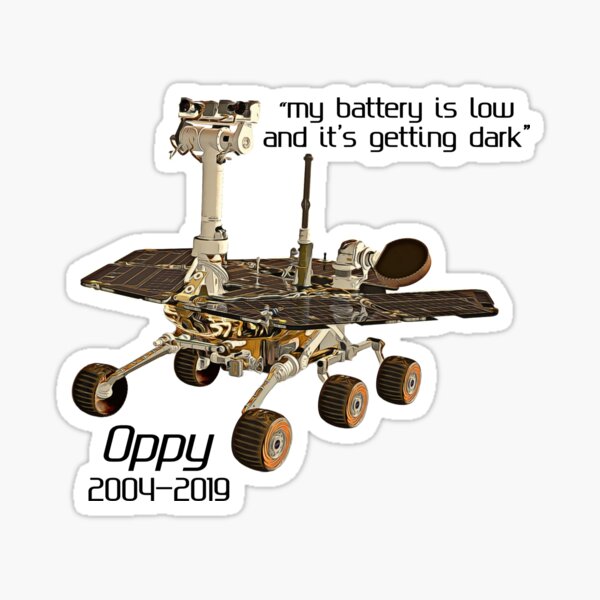 RIP Opportunity Rover Sticker