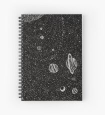 Black Space Spiral Notebook