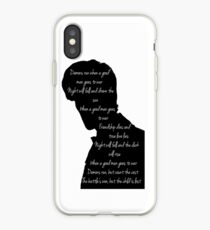 Demons run when a good man goes to war iPhone Case