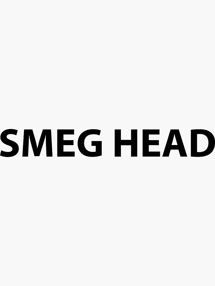 "SMEG HEAD" Sticker for Sale by Evelyusstuff Redbubble
