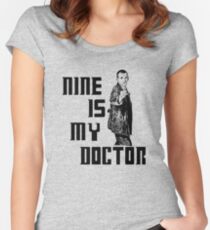 nine is my doctor Women's Fitted Scoop T-Shirt
