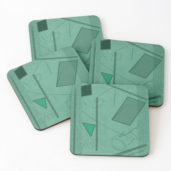 Item preview, Shapes in Green Color designed and sold by Annette Marionneaux Stevenson.