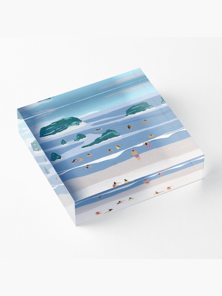 Alternate view of Island horizons Acrylic Block