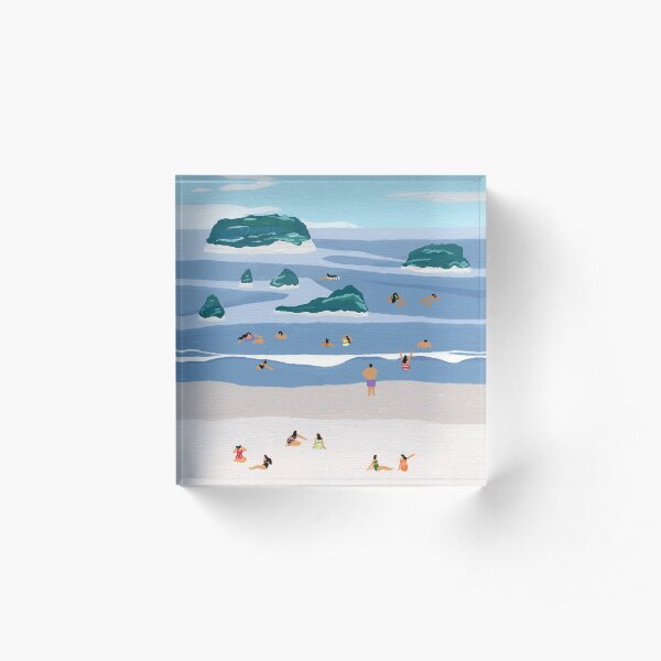 Island horizons Acrylic Block