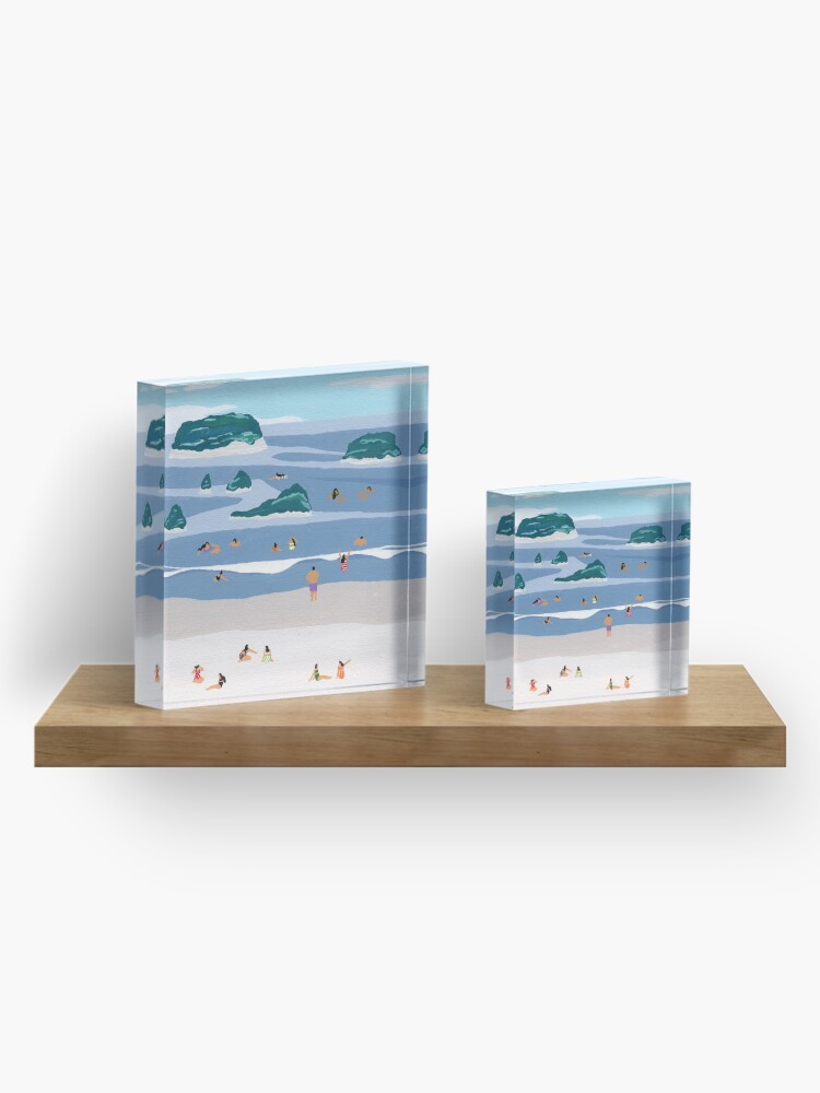 Alternate view of Island horizons Acrylic Block